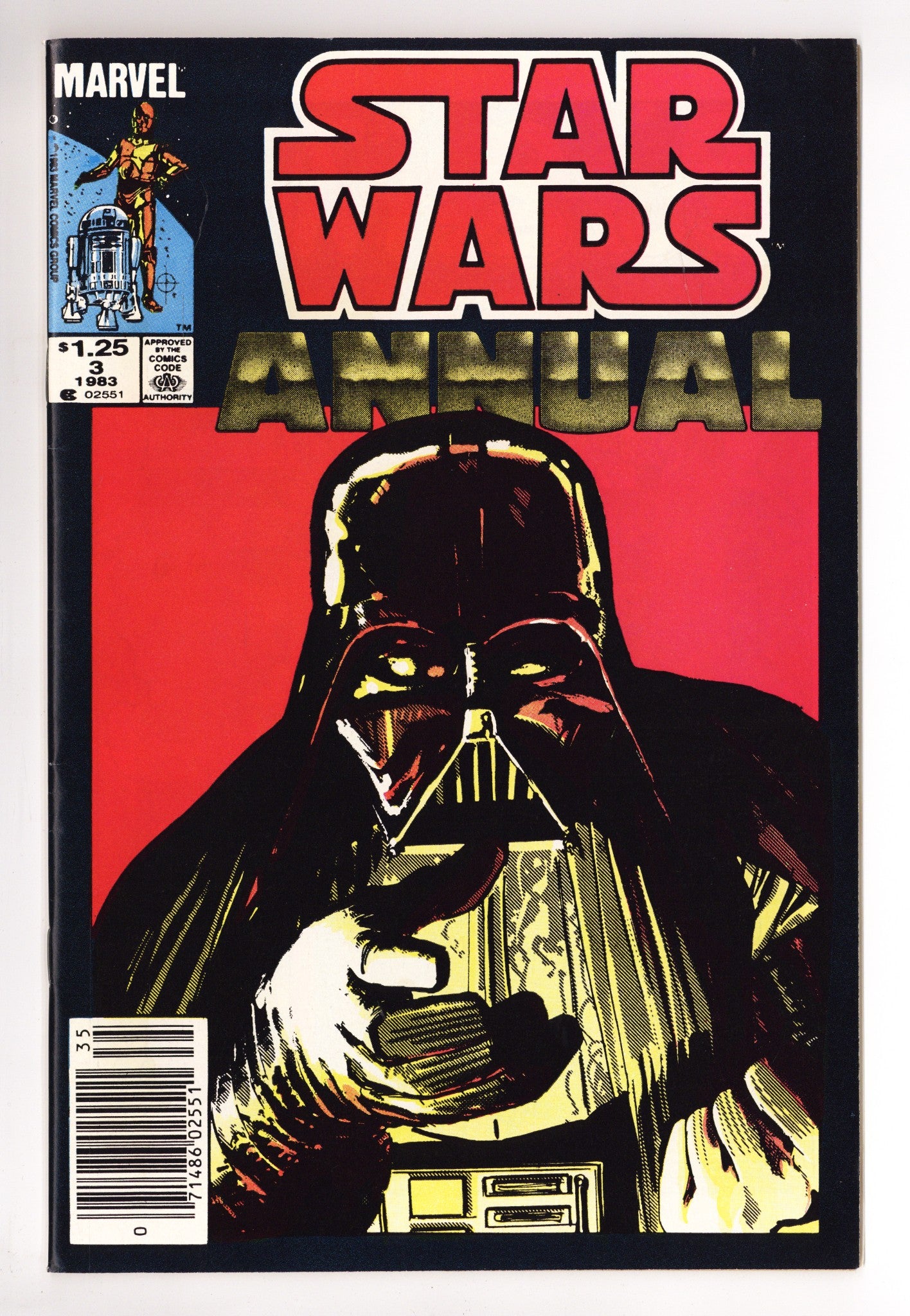 Star Wars Annual Vol 1 3 VF+ (8.5) (1983) Canadian Price Variant 