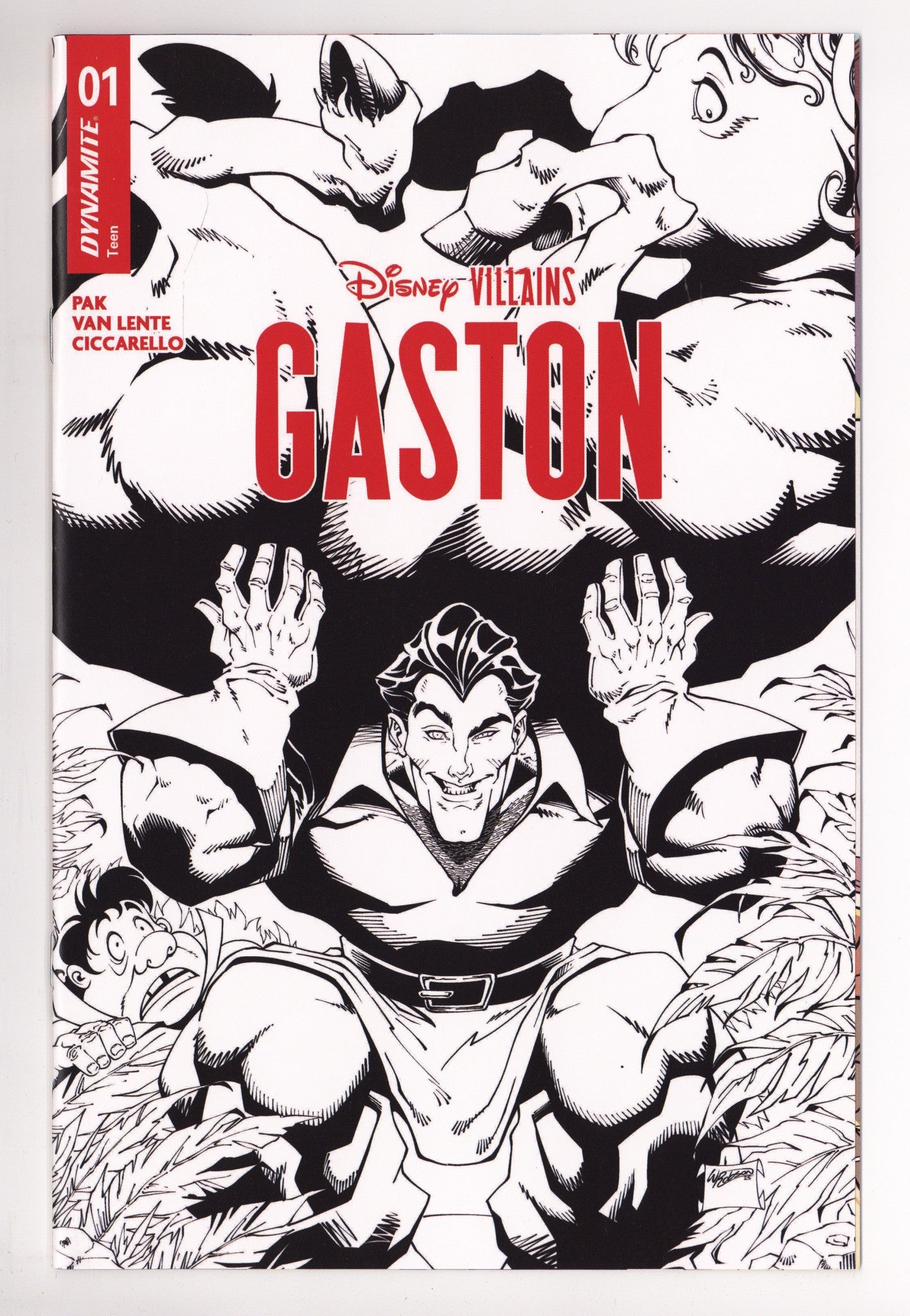 Disney Villains Gaston 1 Robson B&W Incentive (2026)