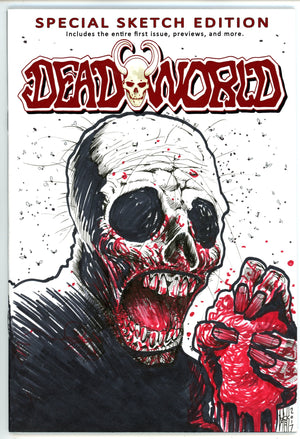 Deadworld: Special 1 VF/NM (9.0) (2014) Blank Variant Signed / Remarked x1 Cover Derek Rook