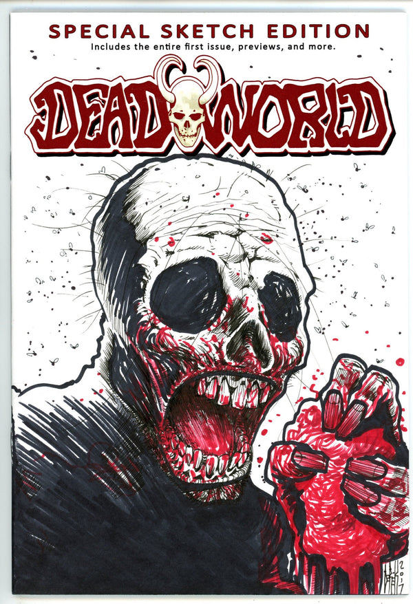 Deadworld: Special 1 VF/NM (9.0) (2014) Blank Variant Signed / Remarked x1 Cover Derek Rook