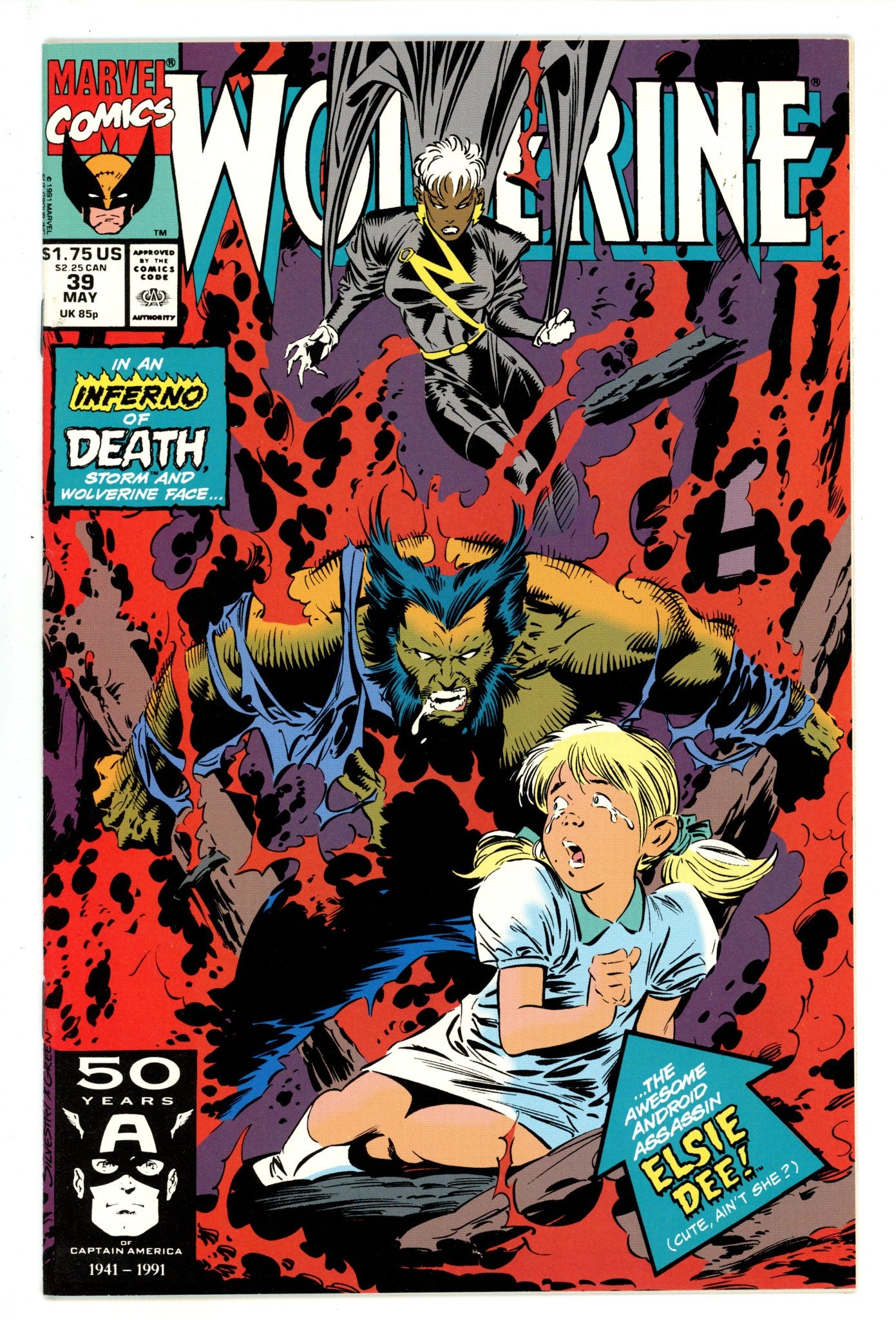 Wolverine Vol 2 39 NM- (9.2) (1991) 