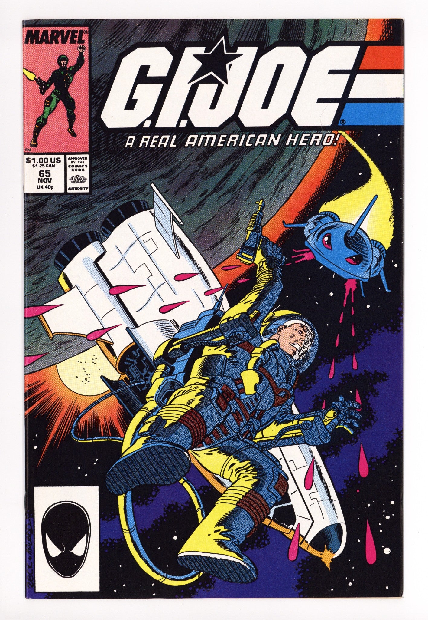 G.I. Joe, A Real American Hero 65 NM- (9.2) (1987) 