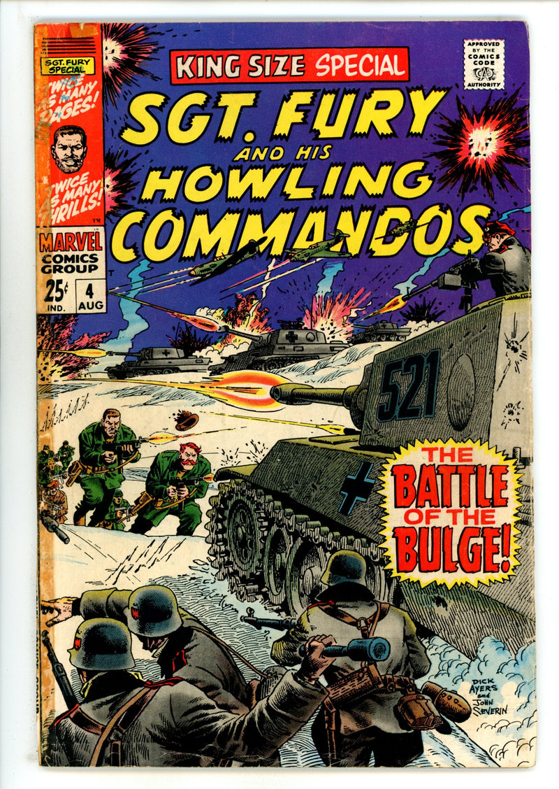 Sgt. Fury Annual 4 VG/FN (5.0) (1968) 