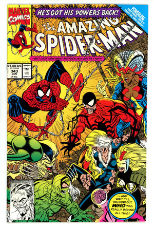 The Amazing Spider-Man Vol 1 343 NM- (9.2) (1991)