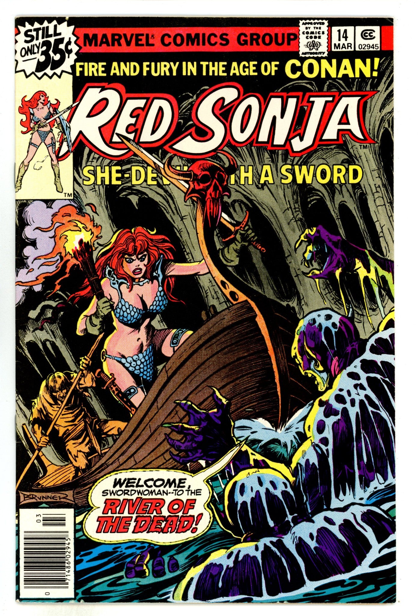 Red Sonja Vol 1 14  FN/VF (7.0)  (1979)  