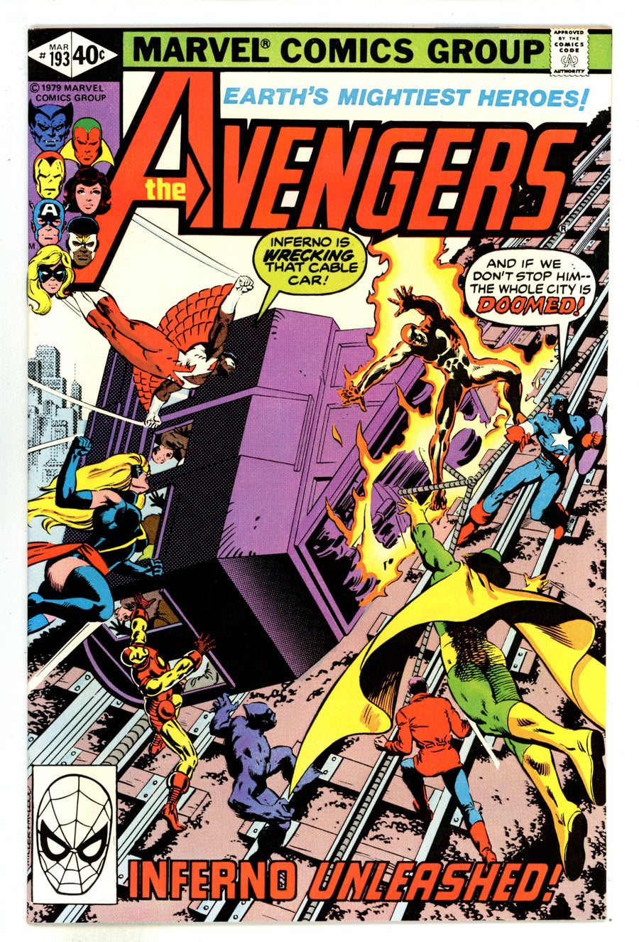The Avengers Vol 1 193  VF (8.0)   (1980)        