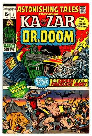 Astonishing Tales Vol 1 3 FN/VF (7.0) (1970) 