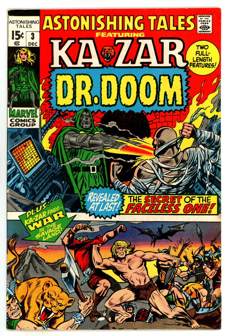 Astonishing Tales Vol 1 3 FN/VF (7.0) (1970) 