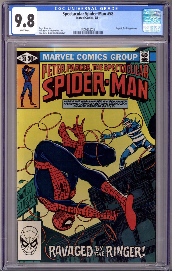The Spectacular Spider-Man Vol 1 58 CGC 9.8 (NM/M) (1981)