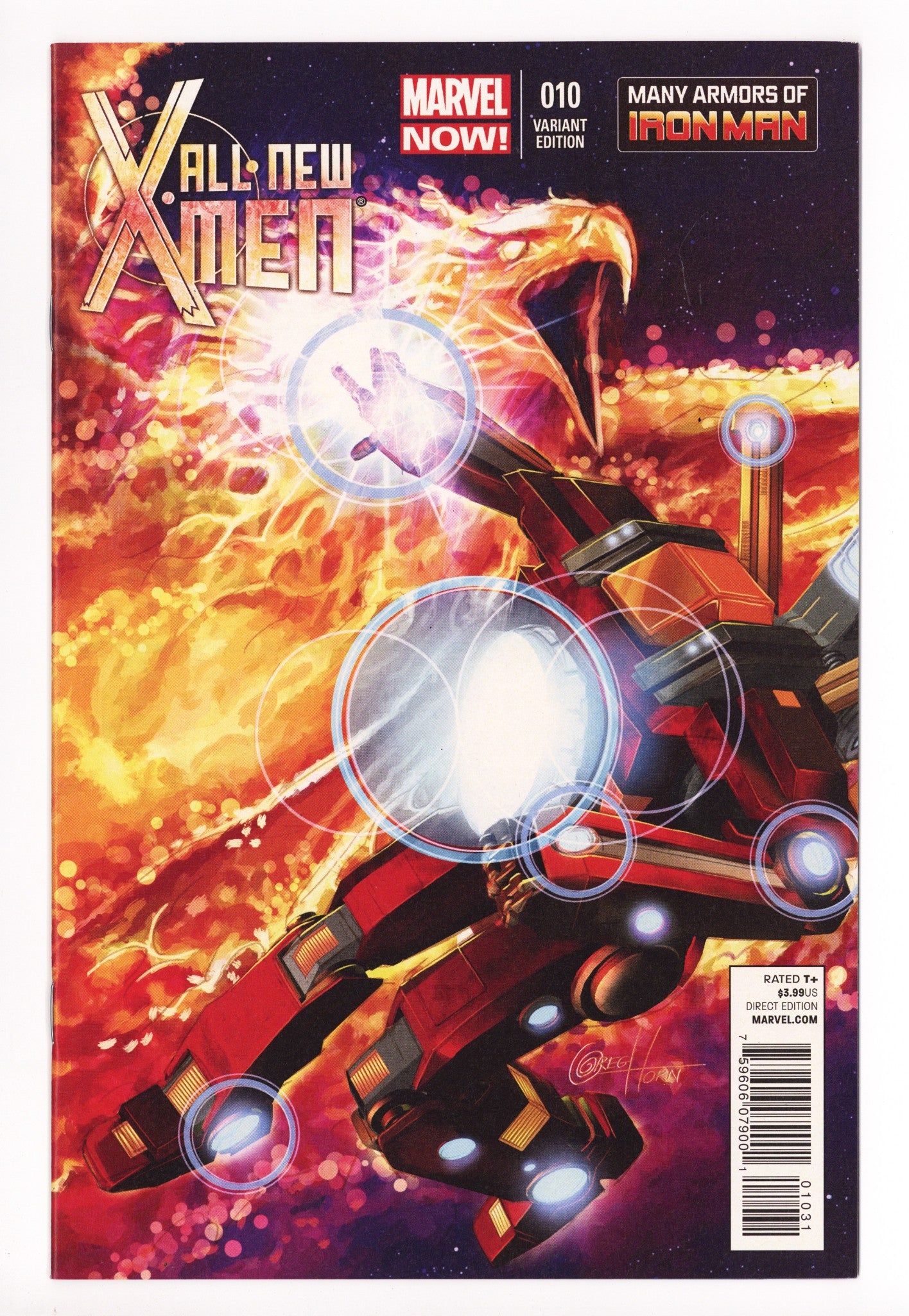 All-New X-Men Vol 1 10 NM- (9.2) (2013) Horn Iron Man Incentive Variant 