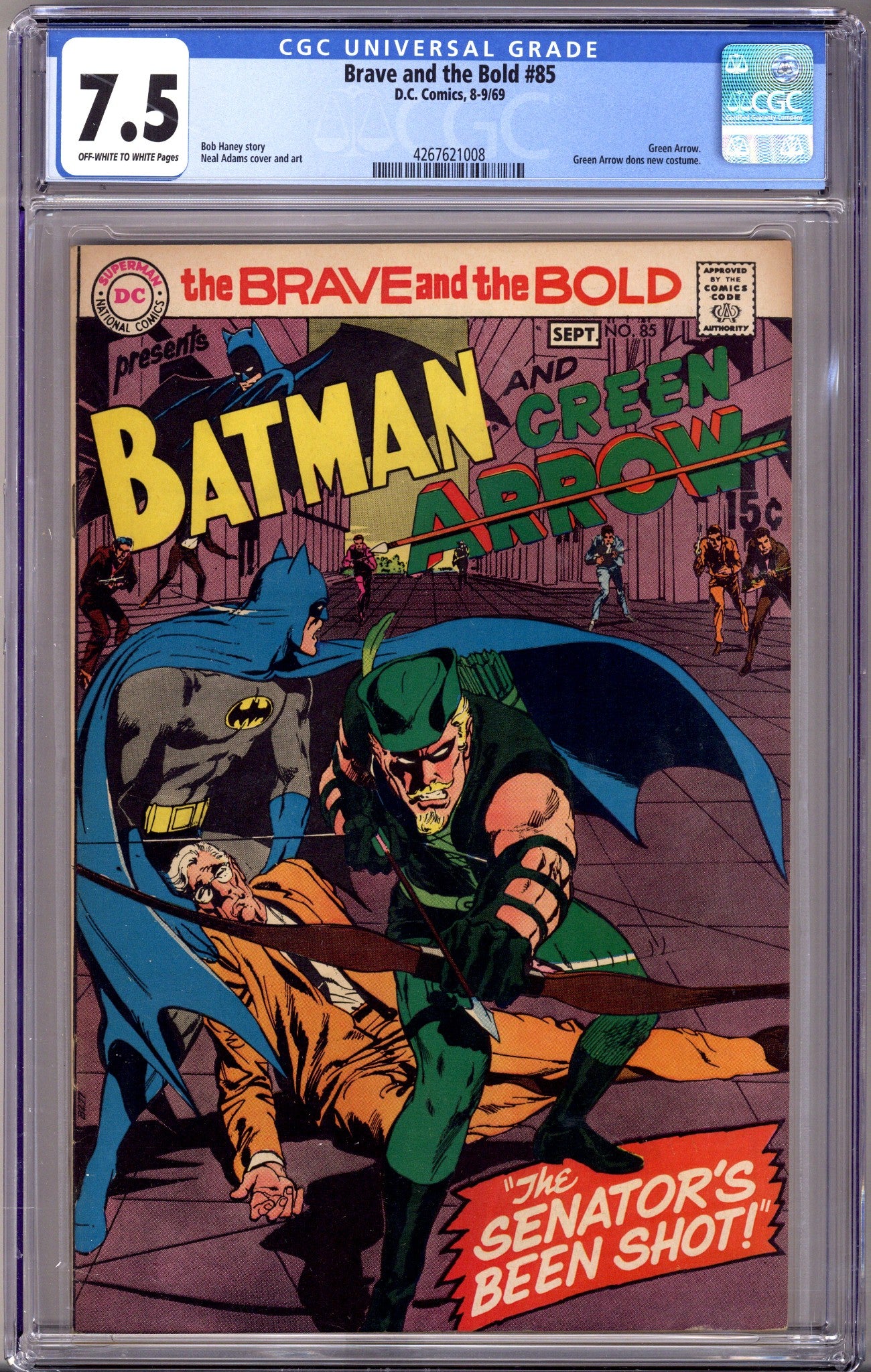 The Brave and the Bold Vol 1 85 CGC 7.5 (VF-)   (1969)        