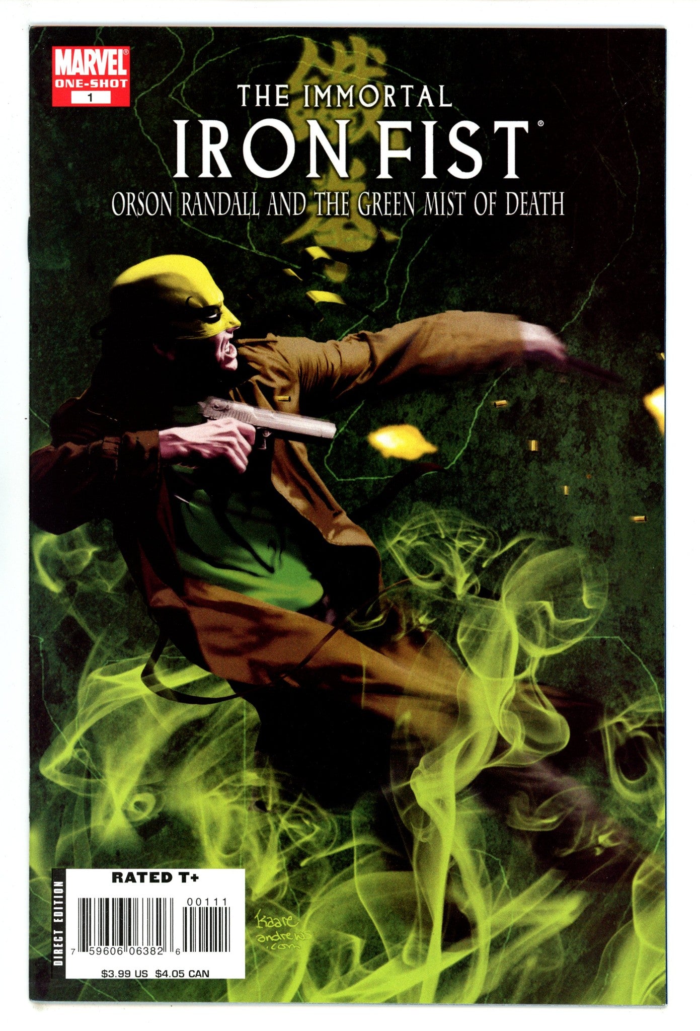 The Immortal Iron Fist: Orson Randall and the Green Mist of Death 1 High Grade (2008) 