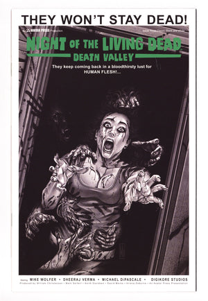 Night of the Living Dead: Death Valley 3 Mid Grade (2011) DiPascale Classic B&W Variant