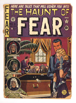 Haunt of Fear Vol 1 6 GD+ (2.5) Centerfold Missing (1951)