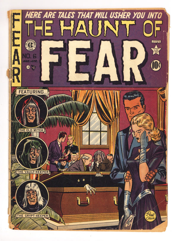 Haunt of Fear Vol 1 6 GD+ (2.5) Centerfold Missing (1951)