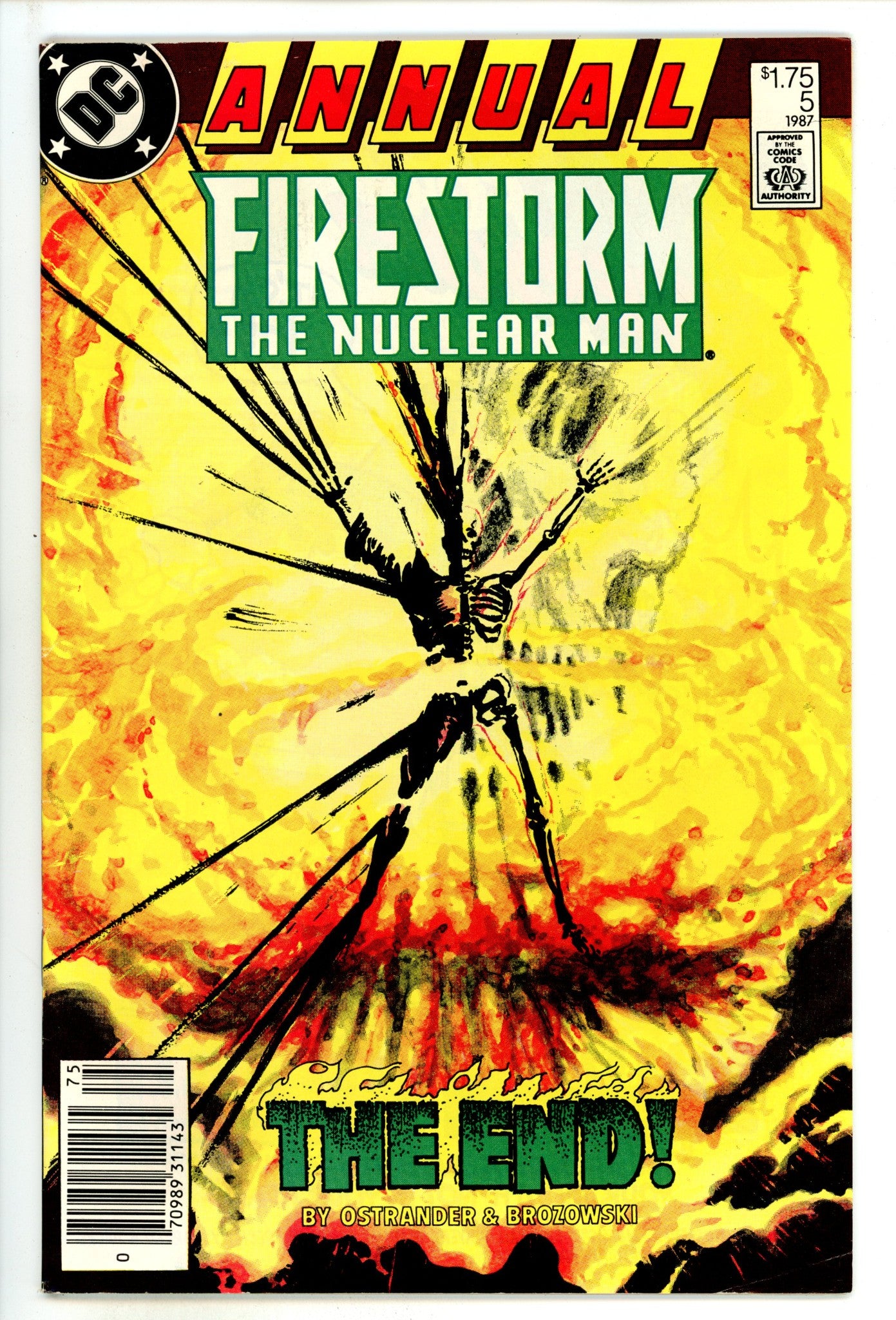 Firestorm Annual Vol 2 5 FN (6.0) (1987) Canadian Price Variant 