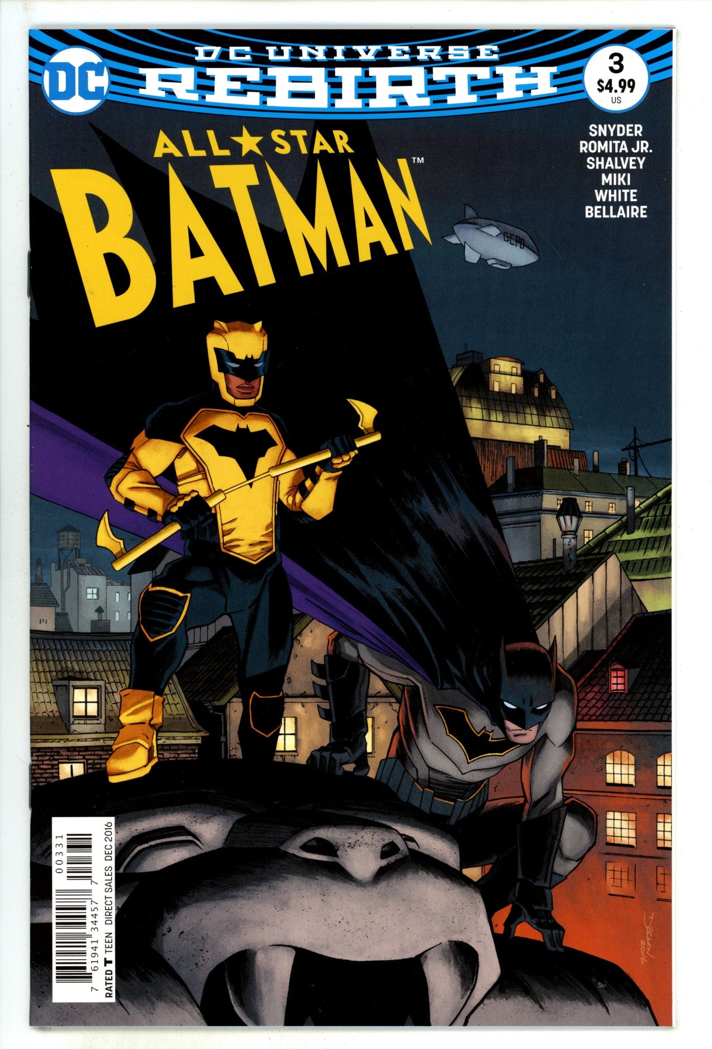 All Star Batman 3 High Grade (2016) Shalvey Variant 