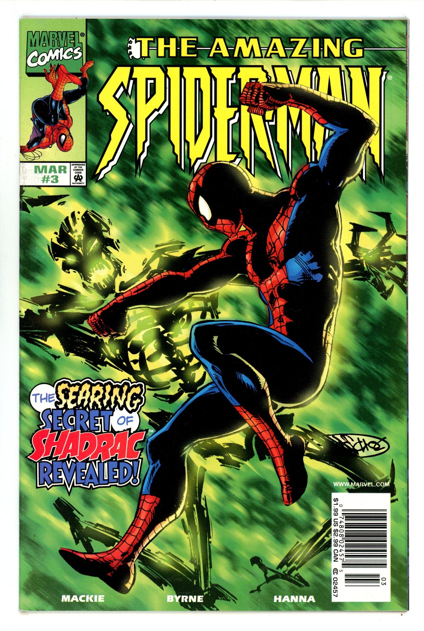 The Amazing Spider-Man Vol 2 3 VF+ (8.5) (1999) Newsstand 
