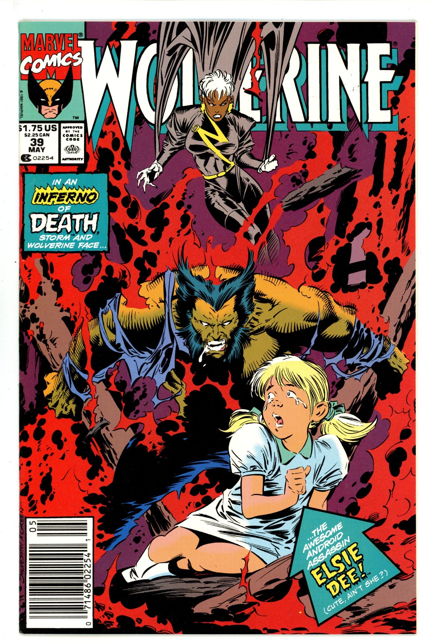 Wolverine Vol 2 39 Mid Grade (1991) Newsstand 