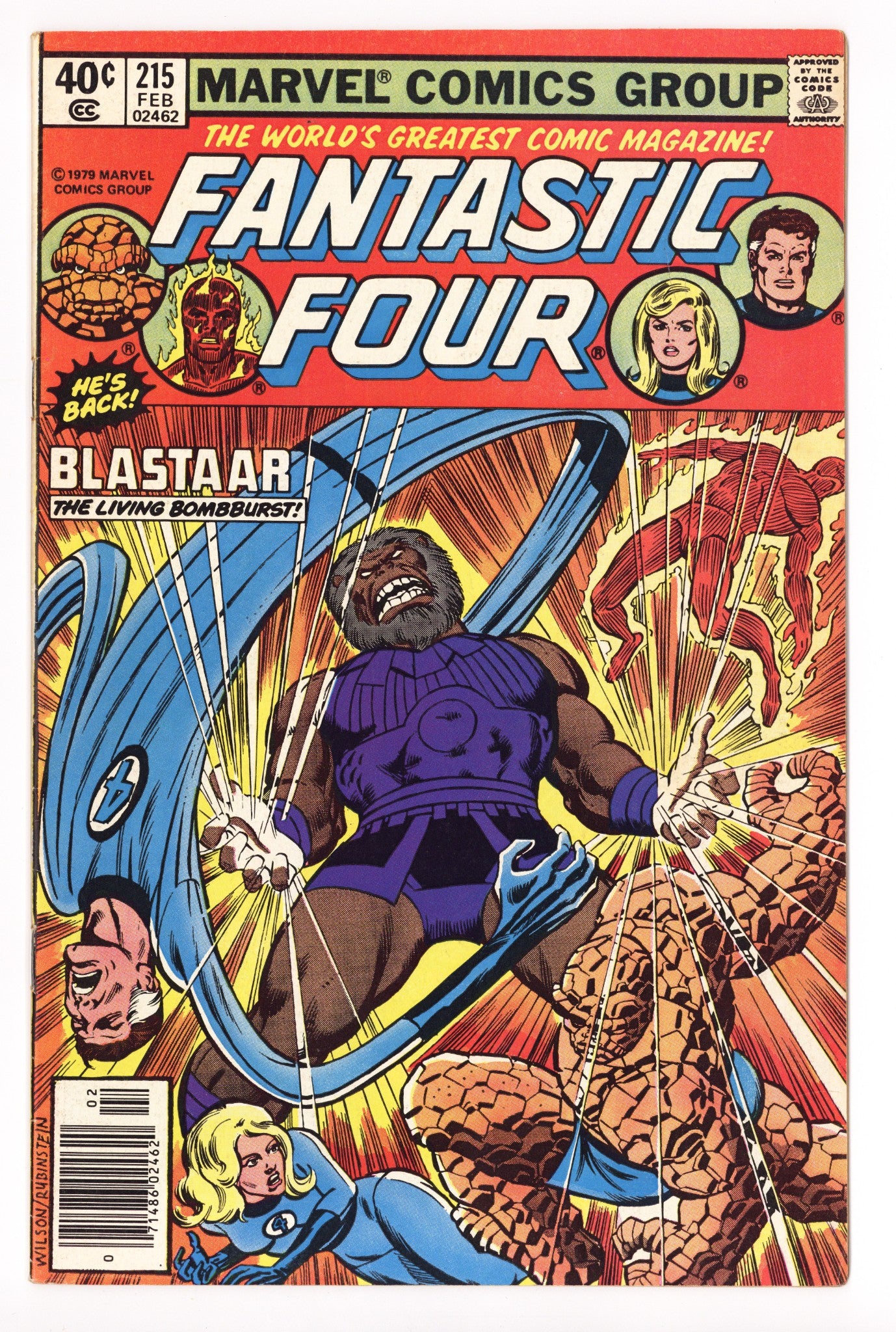 Fantastic Four Vol 1 215 Mid Grade (1980) Newsstand 