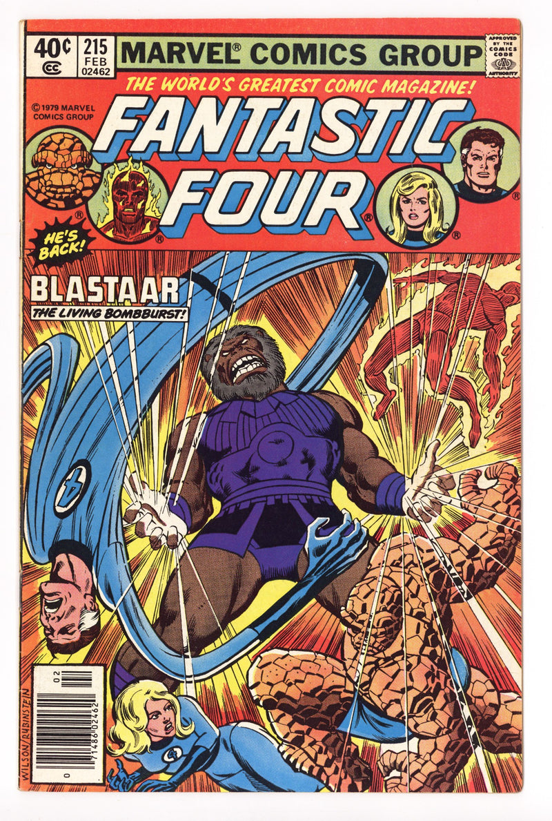 Fantastic Four Vol 1 215 Mid Grade (1980) Newsstand 