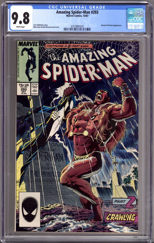 The Amazing Spider-Man Vol 1 293 CGC 9.8 (NM/M) (1987)