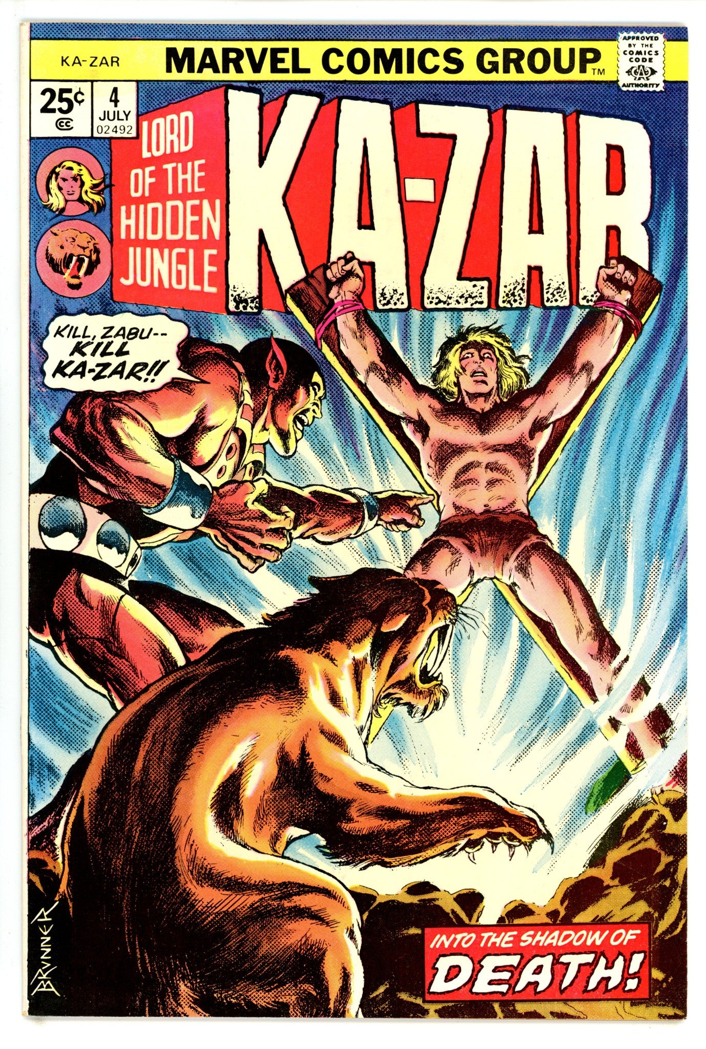 Ka-Zar Vol 2 4 NM- (1974)