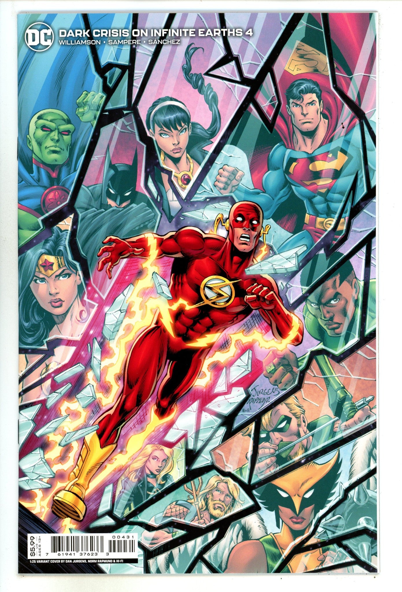 Dark Crisis on Infinite Earths (Dark Crisis) 4 High Grade (2022) Jurgens Incentive Variant 