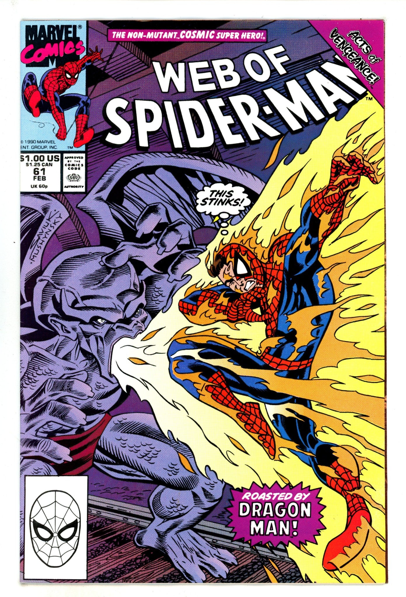 Web of Spider-Man Vol 1 61 Mid Grade (1990) 