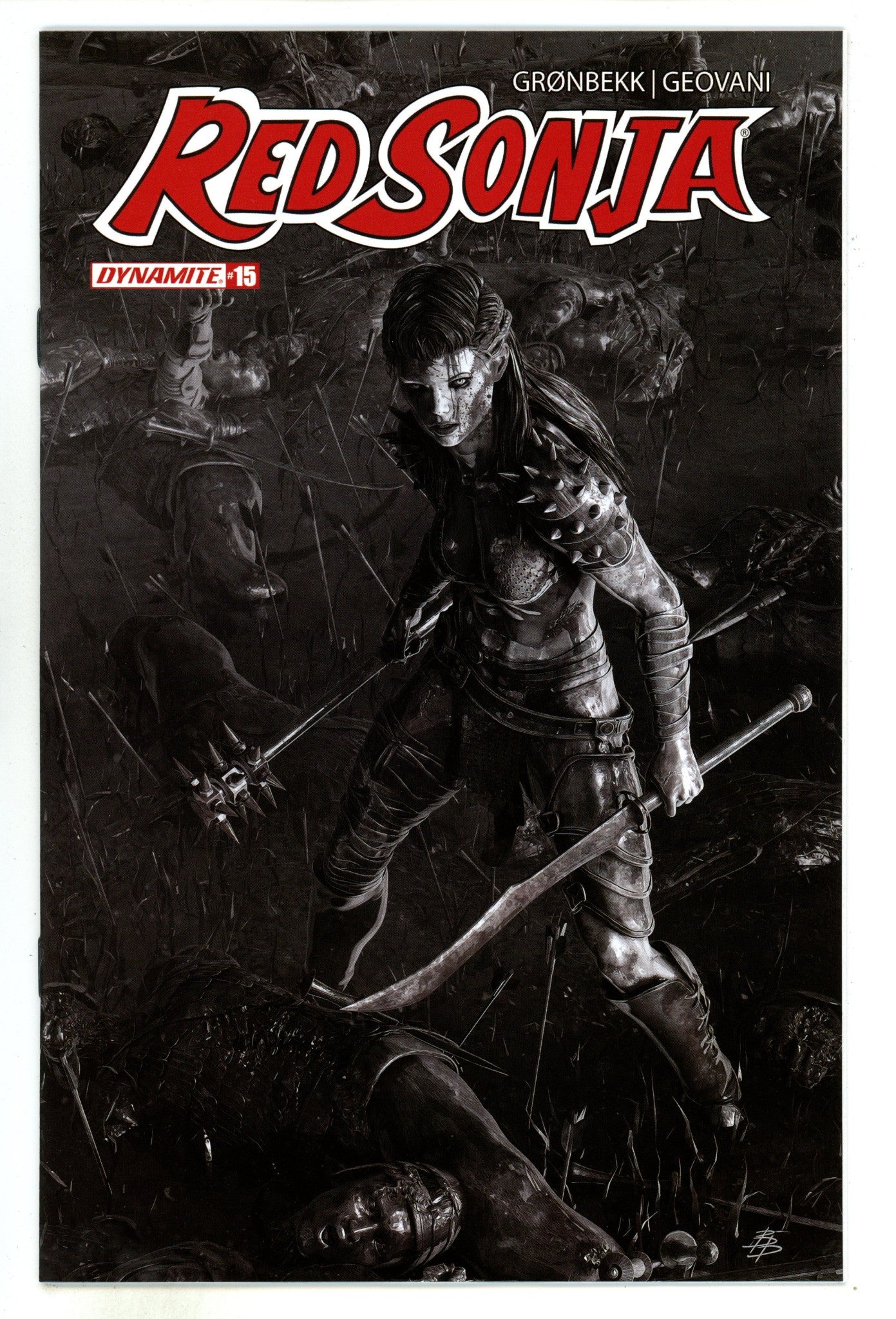 Red Sonja Vol 7 15 Barends  B&W Incentive Variant  (2024)