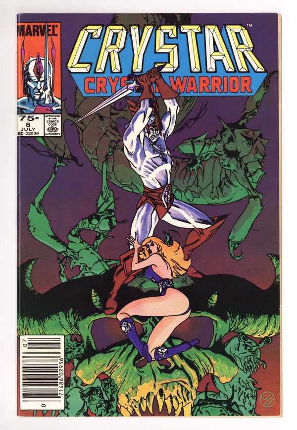 The Saga of Crystar, Crystal Warrior 8 VF+ (8.5) (1984) Canadian Price Variant