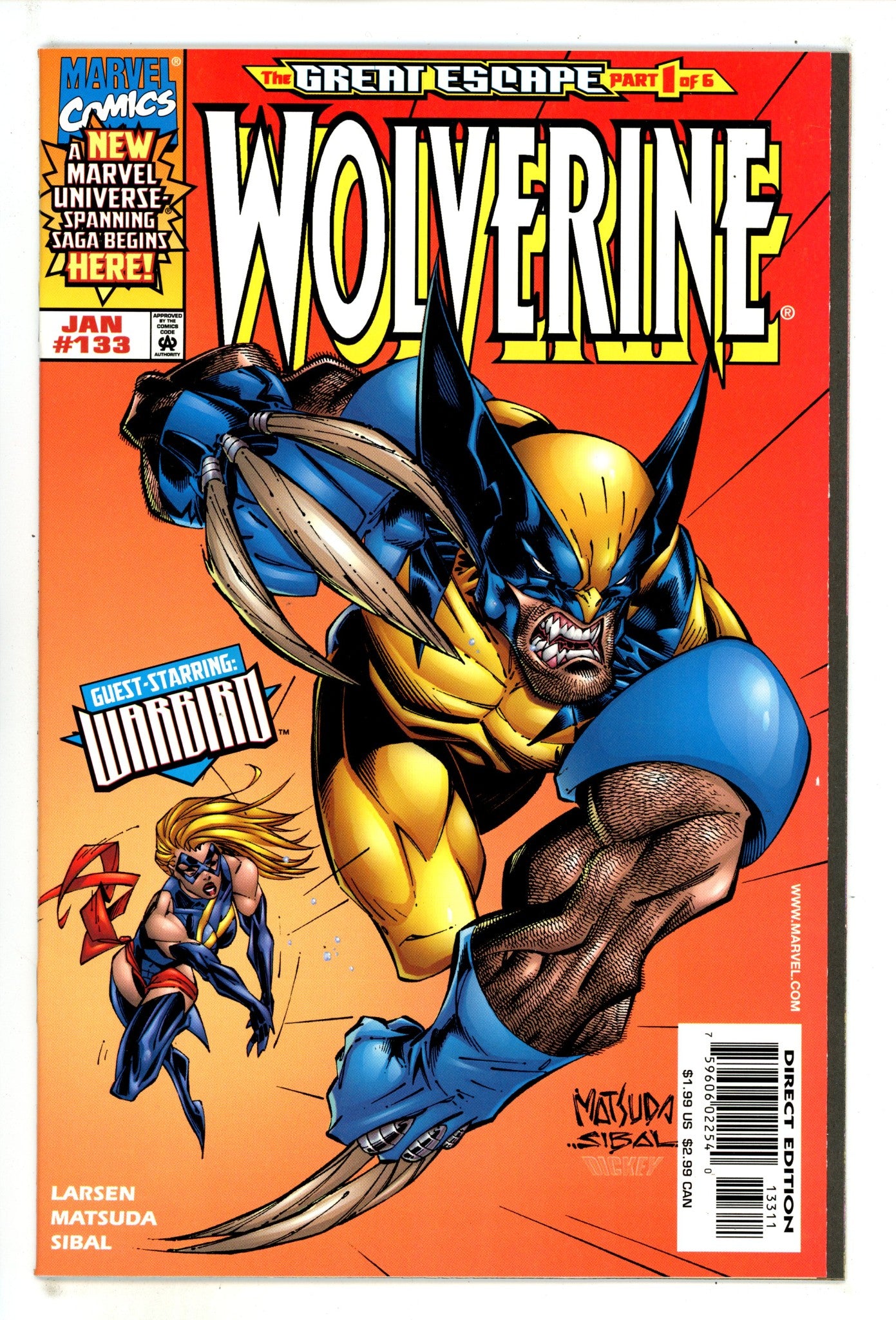 Wolverine Vol 2 133 NM- (9.2) (1999) 