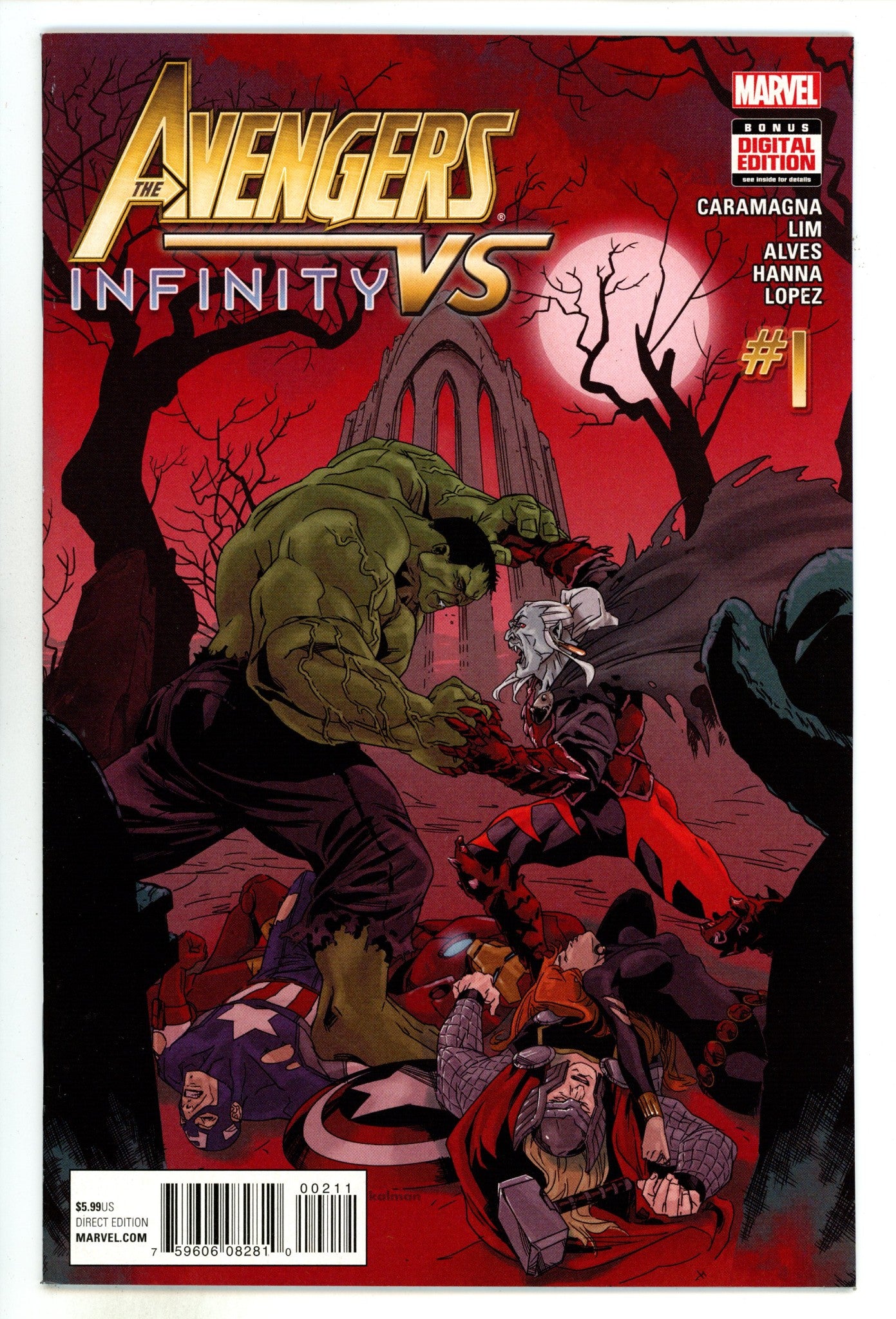 Avengers vs Infinity 1 High Grade (2016) 
