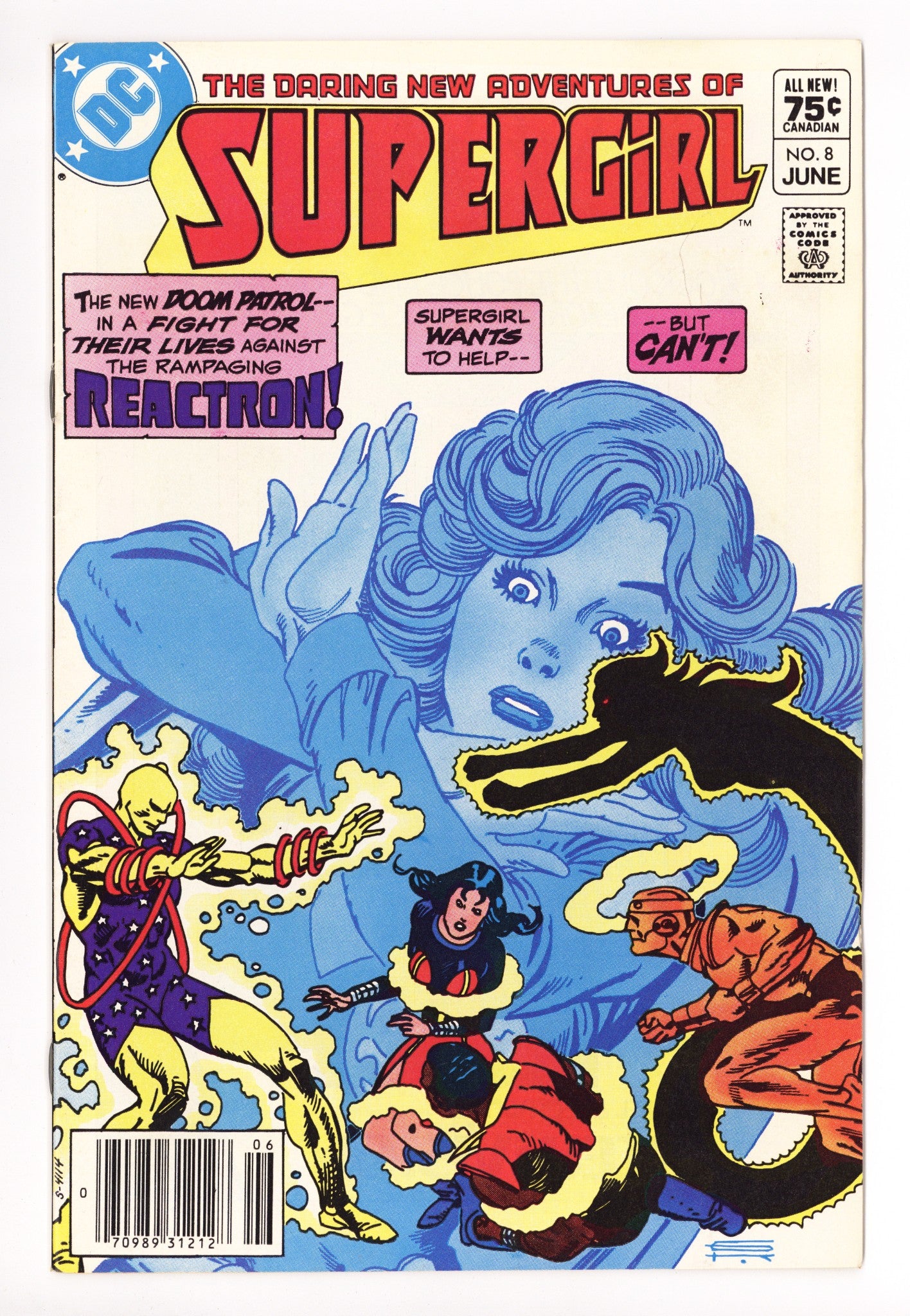 The Daring New Adventures of Supergirl 8 VF (8.0) (1983) Canadian Price Variant 