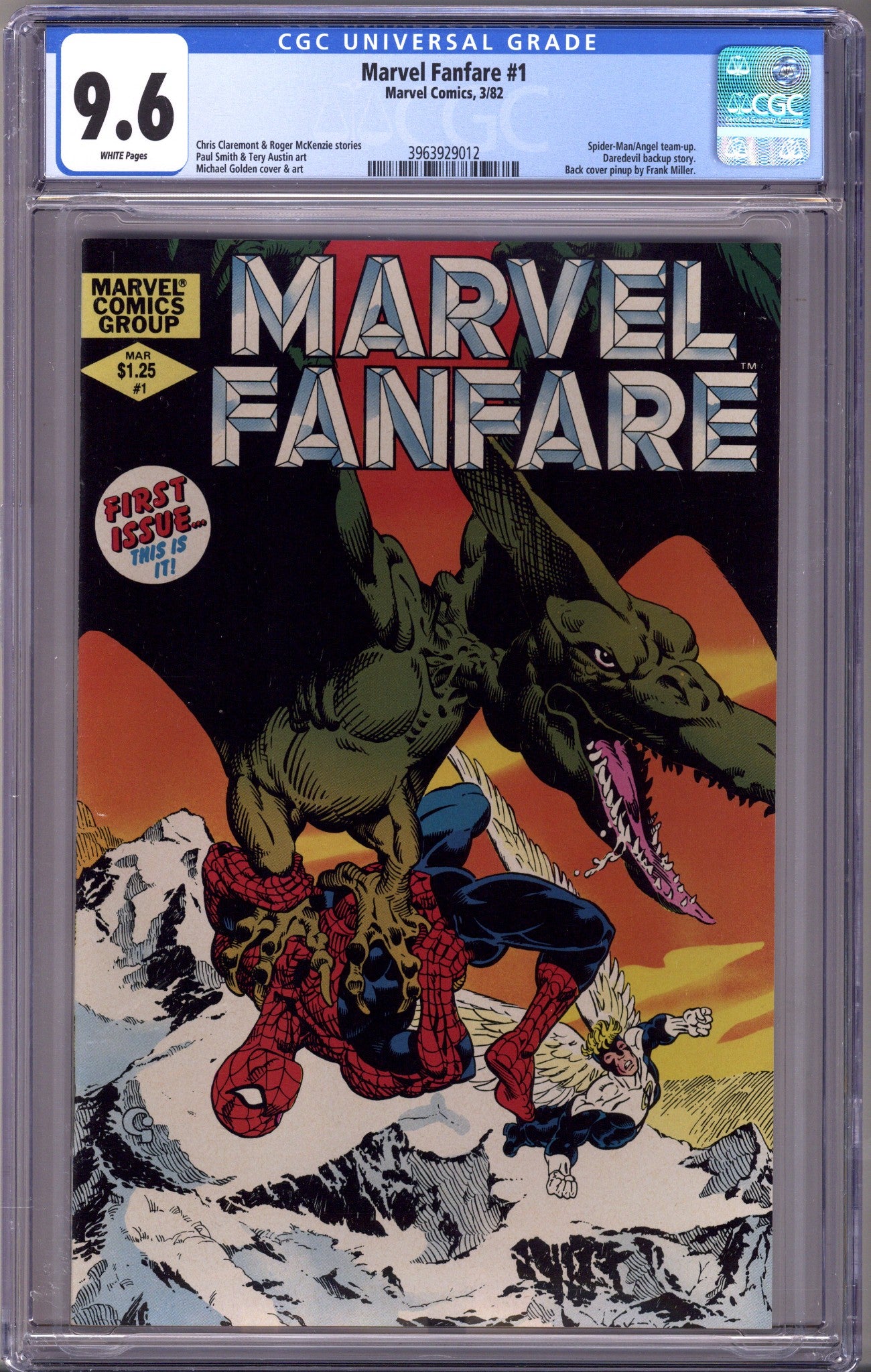 Marvel Fanfare Vol 1 1 CGC 9.6 (NM+) (1982) 