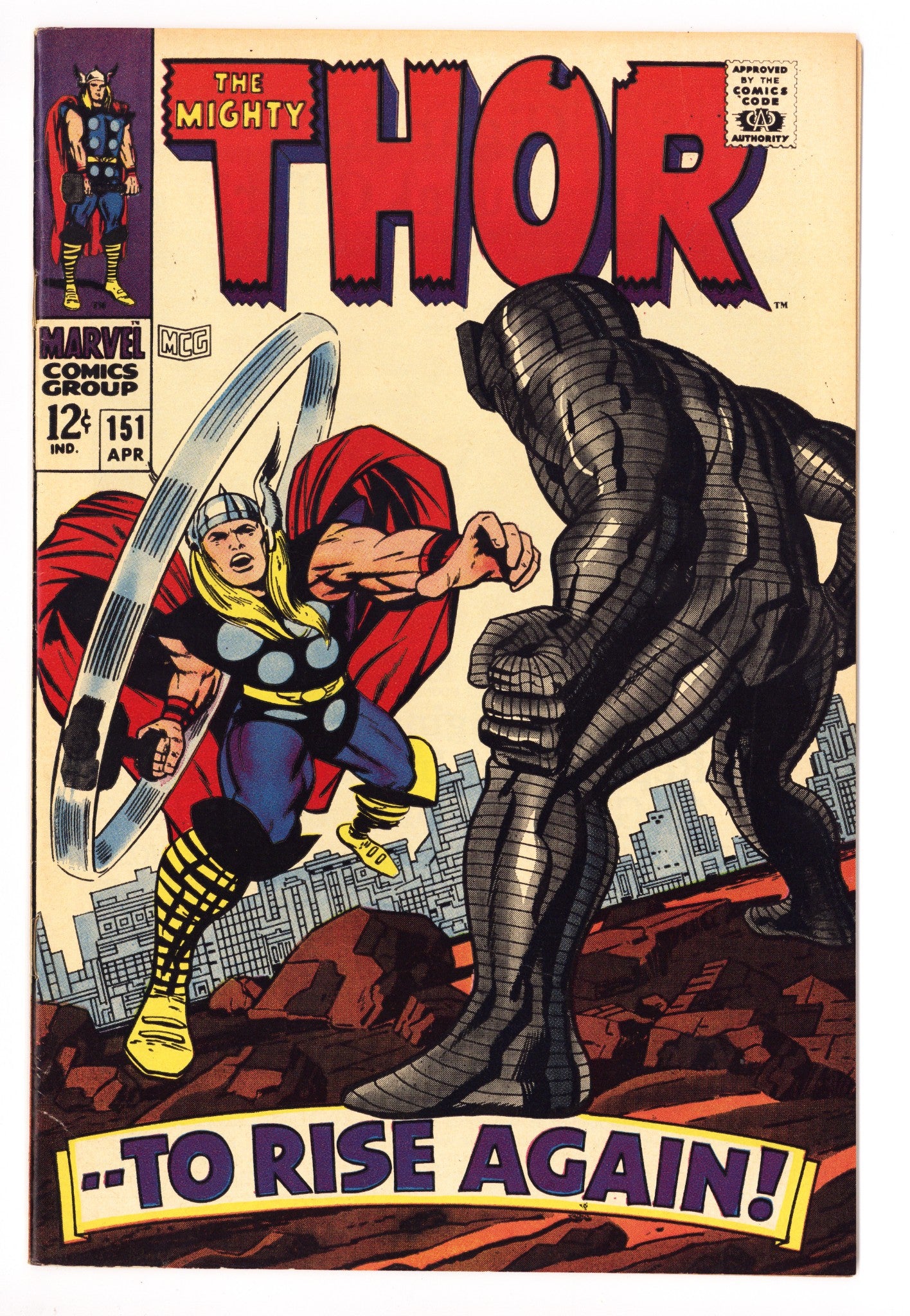 Thor Vol 1 151 VF+ (8.5) (1968) 
