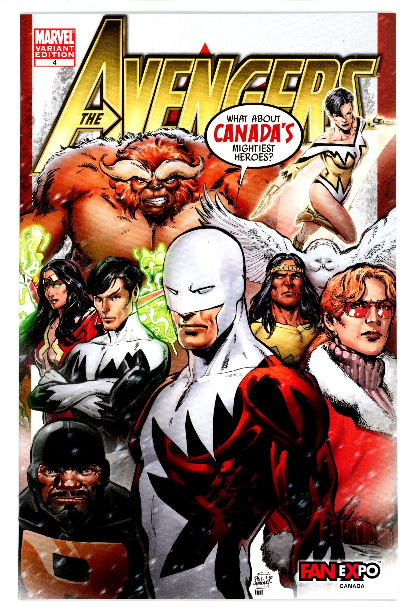 Avengers Vol 4 4 NM- (9.2) (2010) Jimenez Exclusive Variant 
