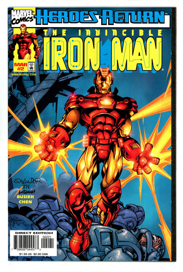 Iron Man Vol 3 2 High Grade (1998) Larroca Variant