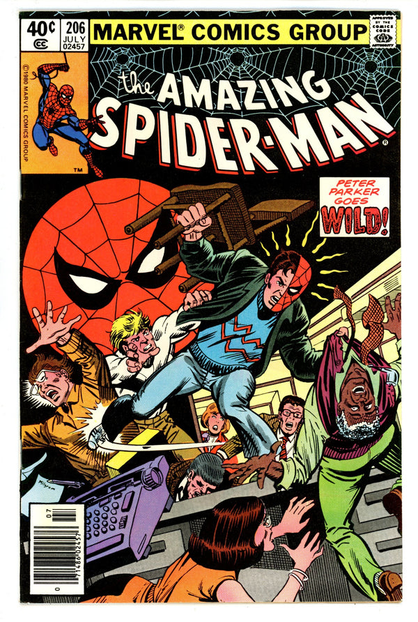 The Amazing Spider-Man Vol 1 206 FN+ (6.5) (1980) Newsstand