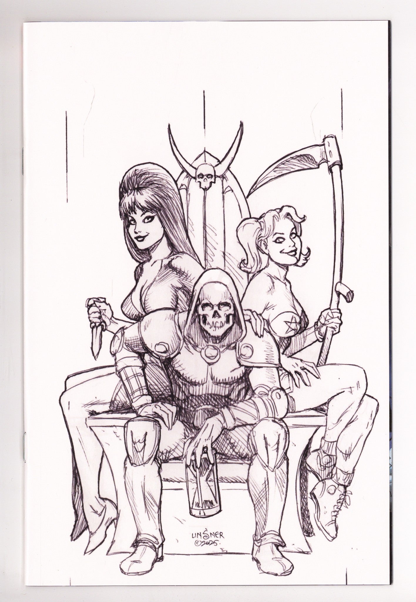 Harley Quinn X Elvira 5 Linsner B&W Virgin Incentive (2026)