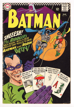 Batman Vol 1 179 VG+ (4.5) (1966)
