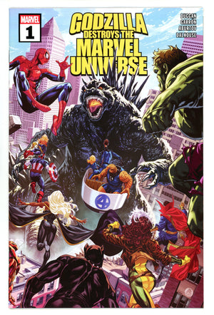 Godzilla Destroys The Marvel Universe 1 Wraparound (2025)