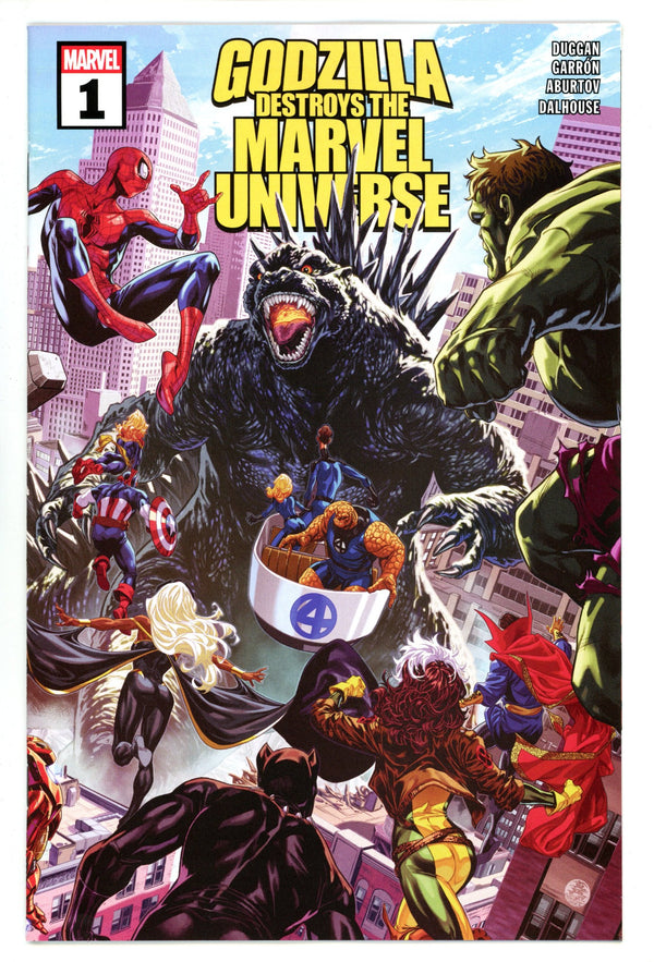 Godzilla Destroys The Marvel Universe 1 Wraparound (2025)