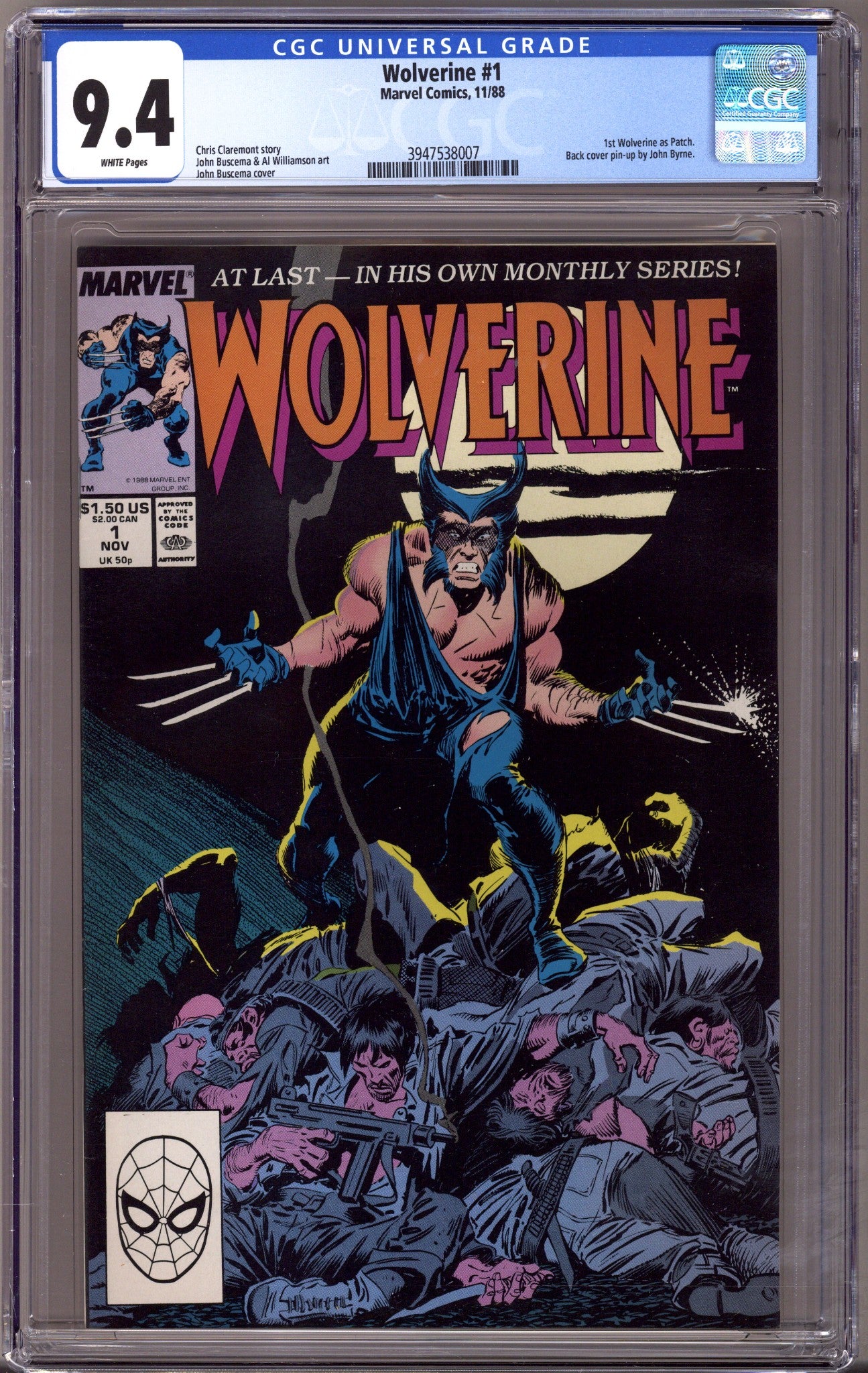 アメコミリーフ Wolverine #2 CGC 9.4 アメコミリーフ Wolverine #2 CGC 9.4 【公式通販】
