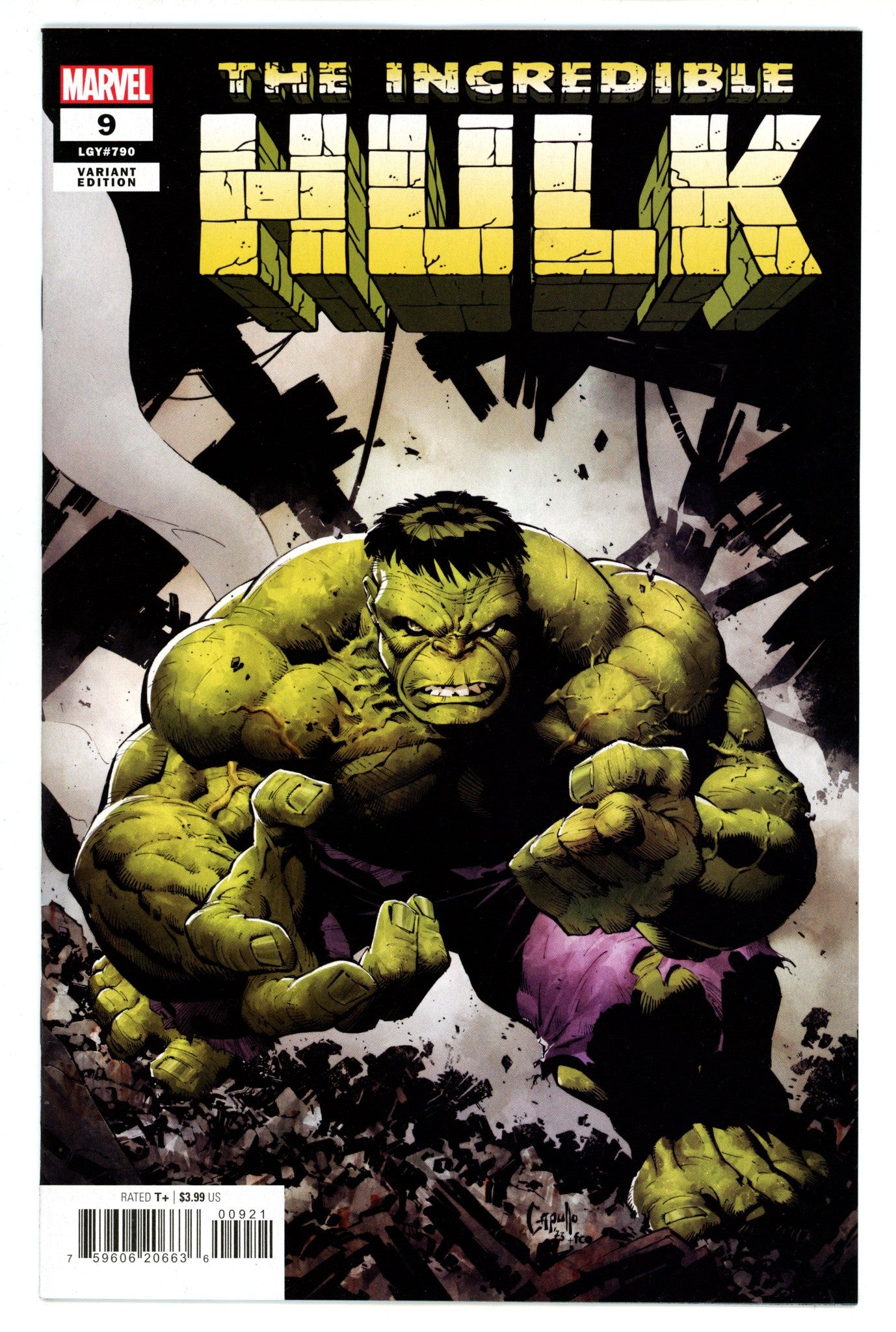 Incredible Hulk Vol 4 9 Capullo Variant (2024)