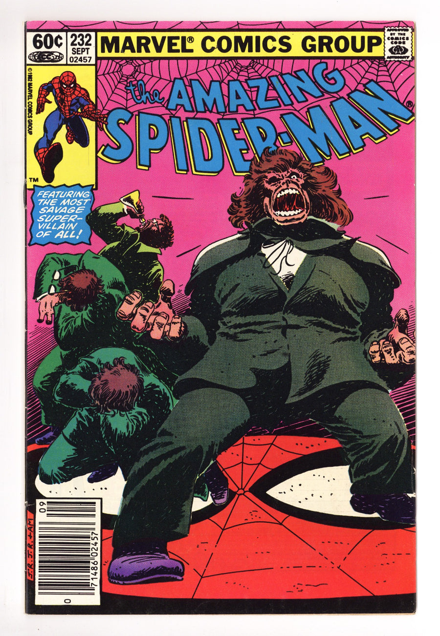 The Amazing Spider-Man Vol 1 232 Low Grade (1982) Newsstand 