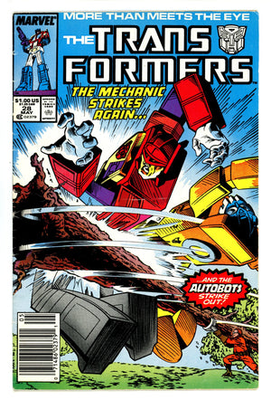 The Transformers 28 Low Grade (1987) Newsstand