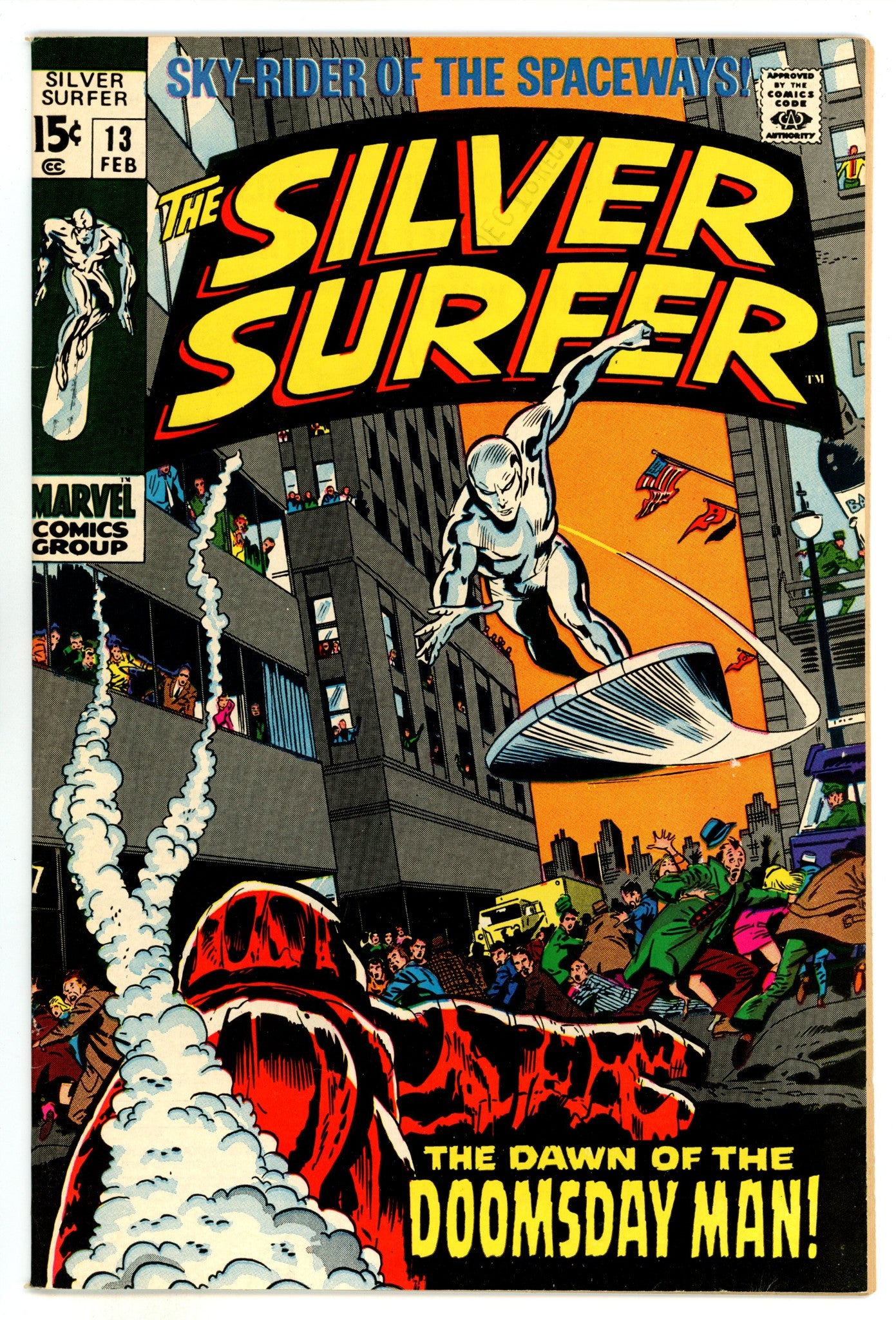 The Silver Surfer Vol 1 13  VF (8.0)  (1970)  