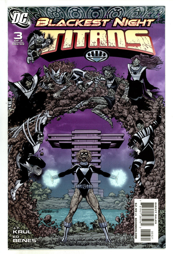 Blackest Night: Titans 3 NM- (9.2) (2009) Perez Variant