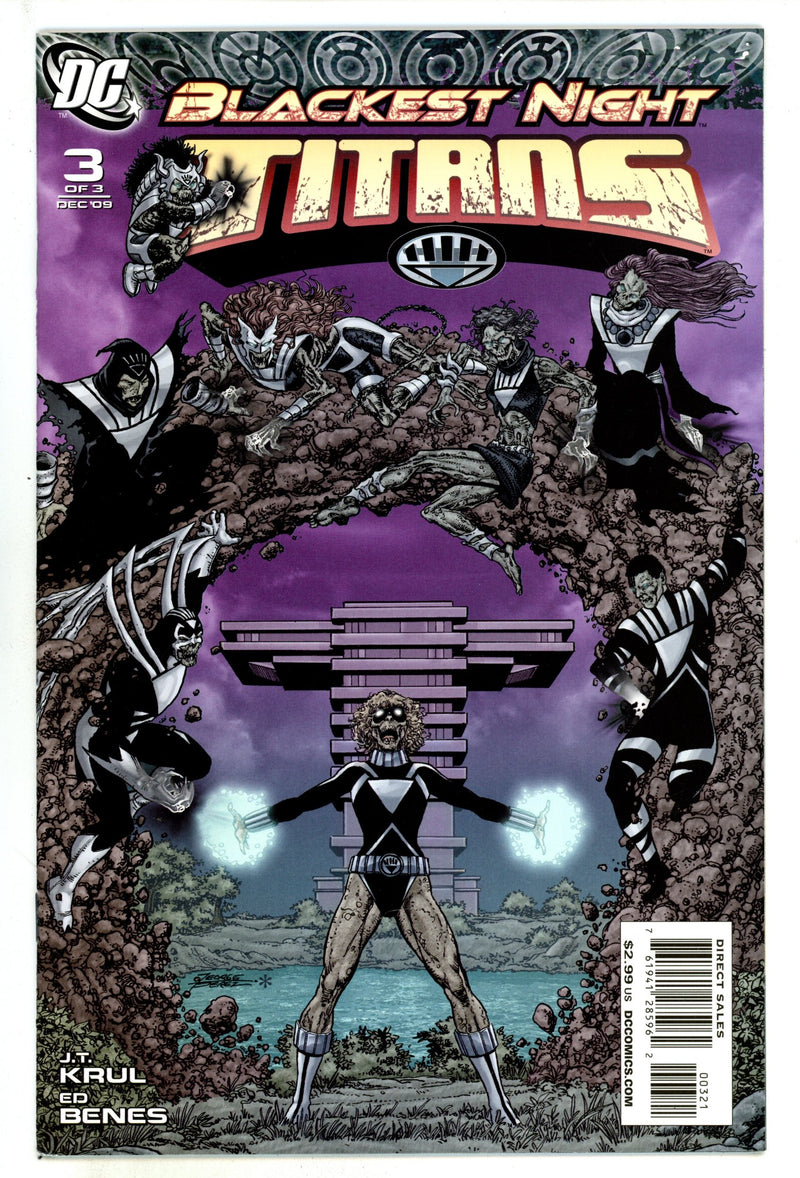 Blackest Night: Titans 3 NM- (9.2) (2009) Perez Variant 